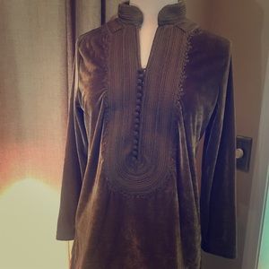 Soft Surrounding Velvet Blouse